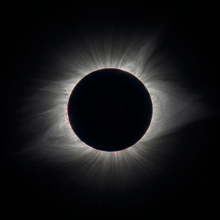 The solar corona during totality